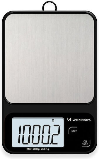Wozinsky Ψηφιακή Ζυγαριά Κουζίνας με Κάδο έως 5kg Μαύρη