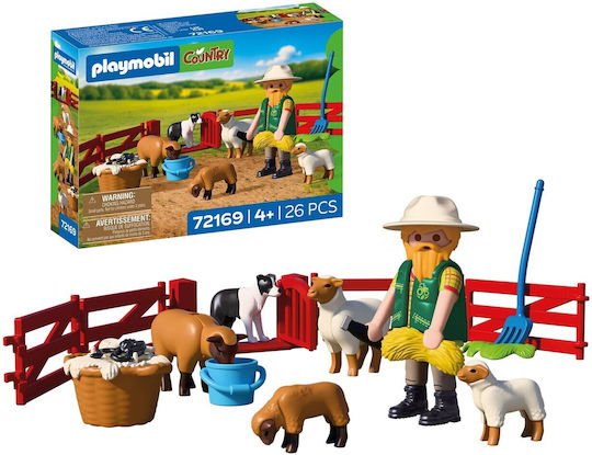 Playmobil Country Shepherd with His Flock for 4 Years Old