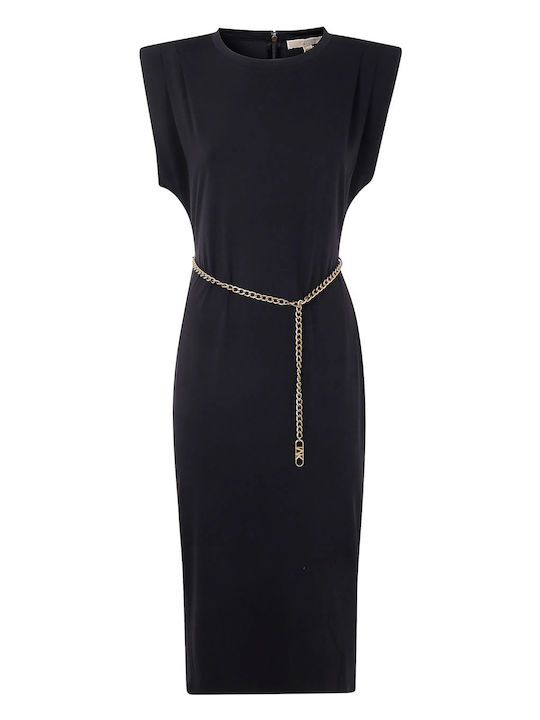Summer Midi Evening Dress Black