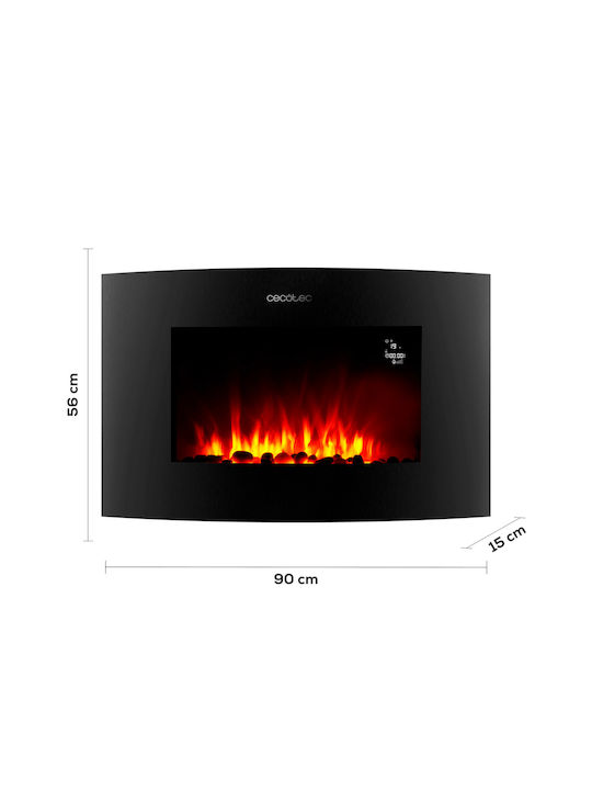 Cecotec Readywarm 3560 Wandmontiertes Elektrisches Kamin 2000W 90x56cm