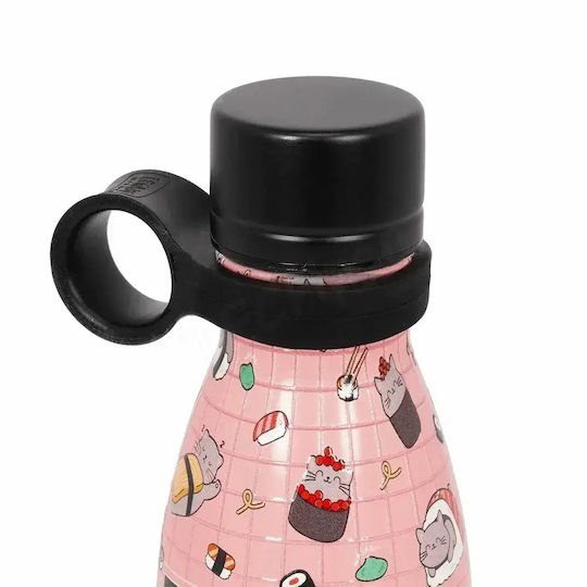 Legami Milano Sushi Cat Бутилка Термос Неръждаема стомана 300ml Розова