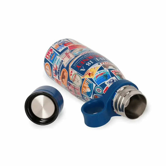 Legami Milano Stickers Bottle Thermos Stainless Steel 300ml Multicolour