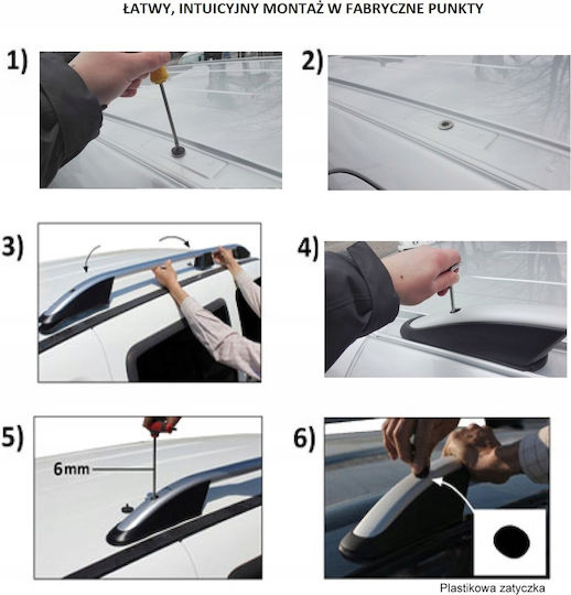 Roof Rails Volkswagen Caddy Ford Transit Connect Long 2020 Black