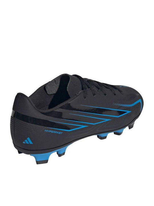 F50 Hyperfast Club FG/MG Kinder Fußballschuhe und Stollenschuhe mit Tappen Schwarz