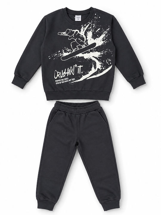 Trax Kids Tracksuits Anthracite