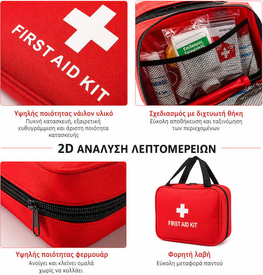 First Aid Kit Bag with Equipment