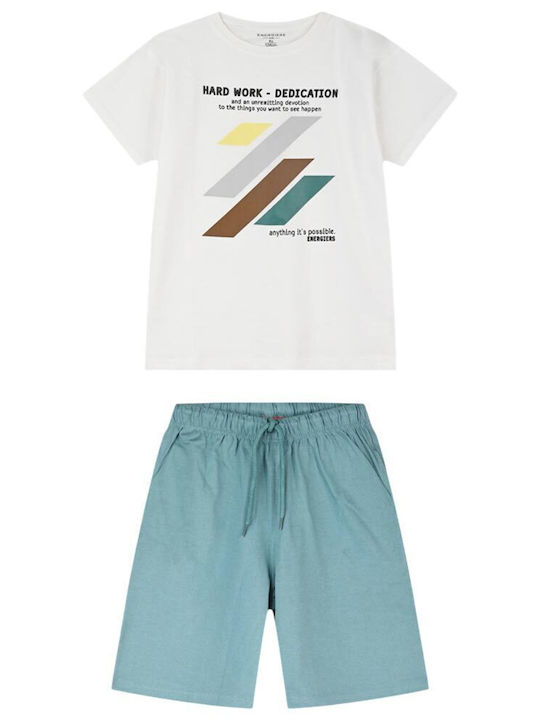 Kids Set with Shorts Summer 2 Pieces Dusty Green