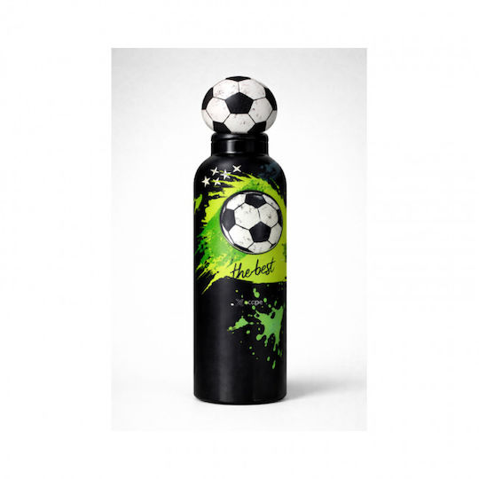 Graffiti Sticlă Termos 500ml Fotbal cu Mustiuc