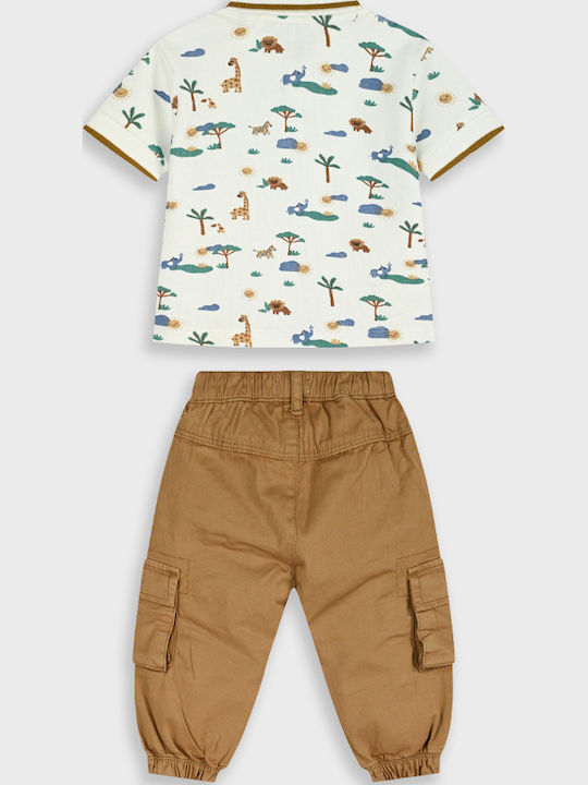 Kinderbekleidungsset mit Sommerhose 2 Stück Schokolade