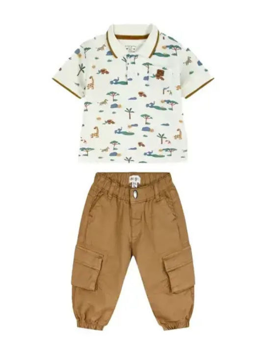 Kinderbekleidungsset mit Sommerhose 2 Stück Schokolade