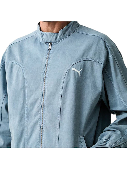 Herren Jacken Hellblau