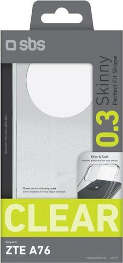 Sbs 0.3 Тънък TPU Zte A76 Прозрачна Задна Корица Skinztea76t
