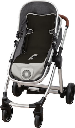Bebe Stars Stroller Fabric Black