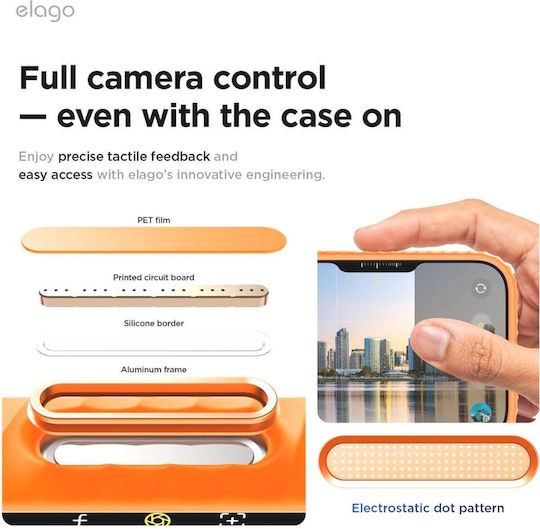 Elago Back Cover Σιλικόνης Πορτοκαλί (iPhone 17 Pro Max)