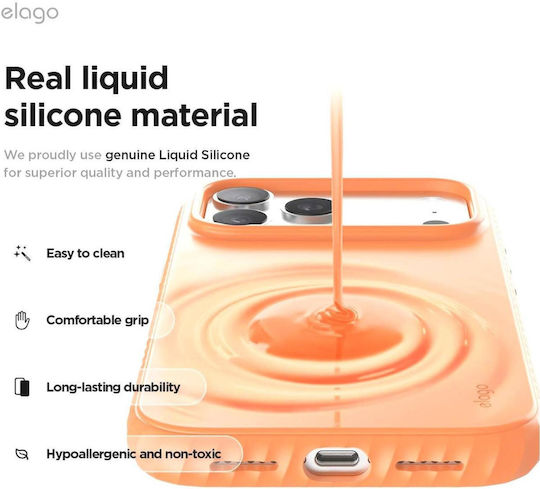 Elago Back Cover Σιλικόνης Πορτοκαλί (iPhone 17 Pro Max)