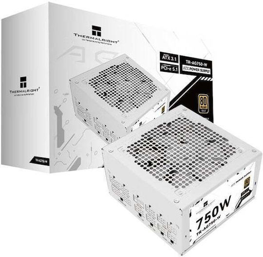 Thermalright 750W Albă Sursă de alimentare pentru calculator Complet modular 80 Plus Gold (TR-AG750-W)