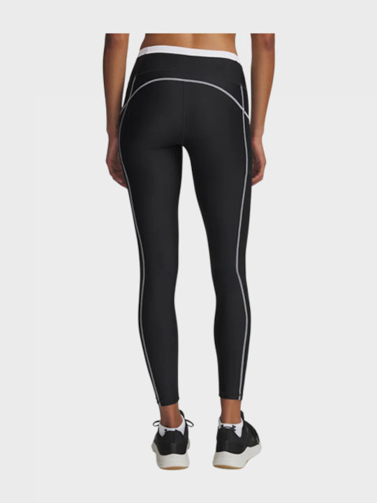 Training Damen Lang Leggings Formendefinition Hohe Taille Push-up Schwarz