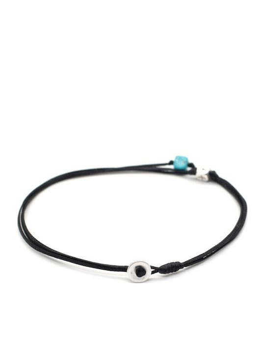 Bracelet Cross Aqua Black