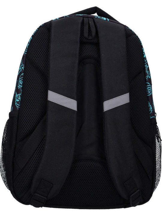 Vintage Lovers School Backpack for Elementary with Water Bottle Holder Black 34.8 Litre 33 x 24 x 44cm