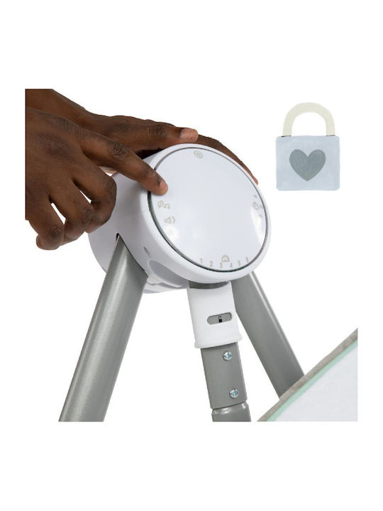 Ingenuity Electric Baby Bouncer Swing Anyway Sway with Music and Vibration White for Child up to 9kg
