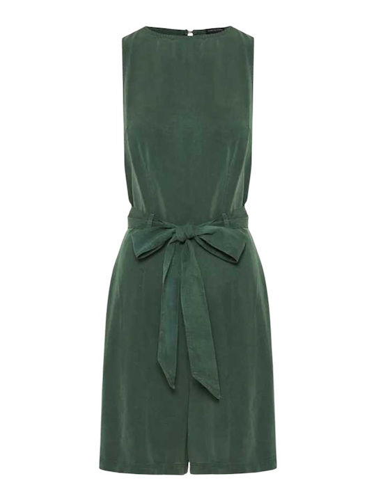 Women's Sleeveless One-piece Shorts Bistrot Green