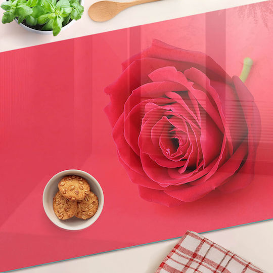 Tulup Red Glass Chopping Surface 80x52cm