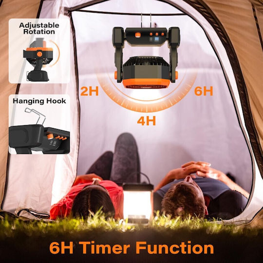 Roza Ventilator Elektrisch / USB und Powerbank Orange