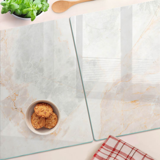 Tulup Set Marble Chopping Board 52x40cm 2 Pieces