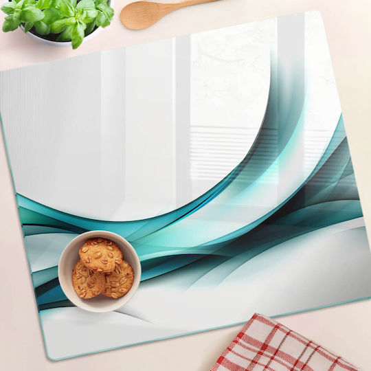 Tulup Glass Blue Chopping Board 60x52cm