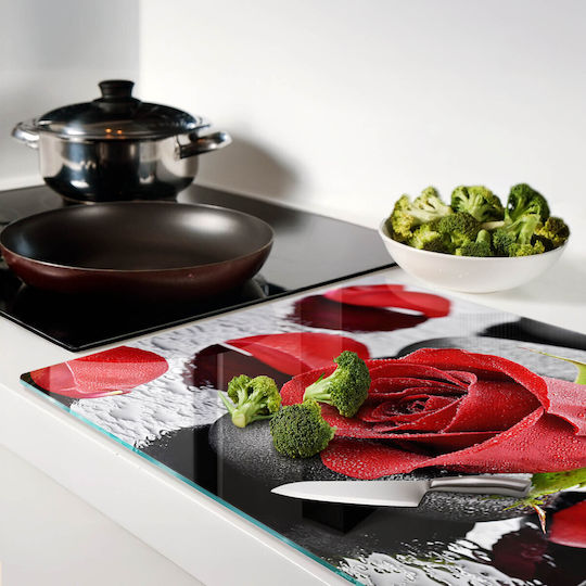 Tulup Schneidebrett Glas Rote 80x52cm