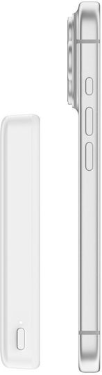 Belkin BoostCharge Slim MagSafe Power Bank 7500mAh 7,5W mit 2 USB-C Ausgangsanschlüsse Weiß