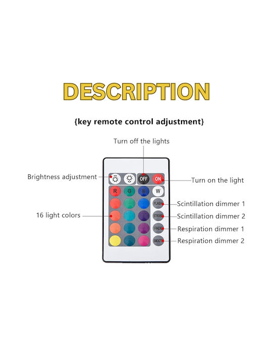 Proiector Decorativ RGB 3x3cm