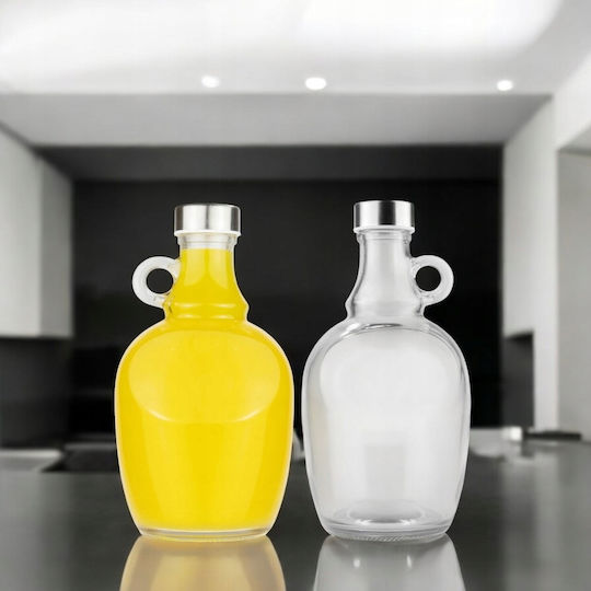 12x Sticlă Mică Din Sticlă Cu Mâner De 1,5 Litri Pentru Vin Lichior Suc