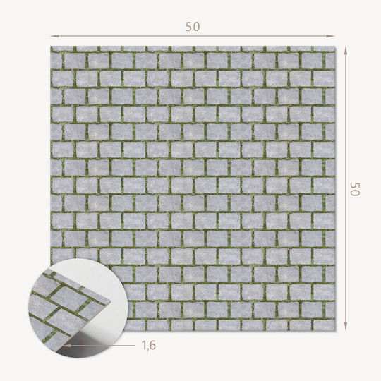 Decorative Vinyl Tiles Graphics Kitchen Or Bathroom Brick Design 4x50x50 Pcs