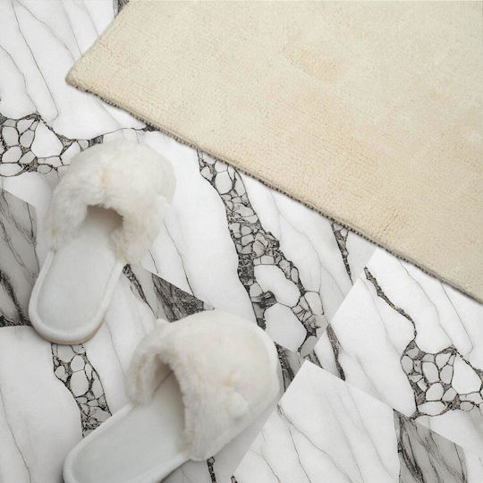 Vinyl Wall Tile Set Marble Vein Pattern 10x40x20 Cm