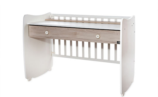 Lorelli Polymorphische Babywiege Dream Weiß mit Matratze & Schublade