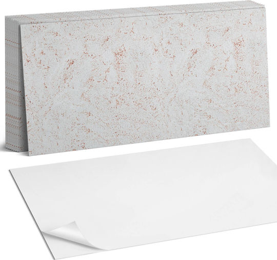 Vinyl Wall Tile Set Natural Stone Design 10x40x20 Cm