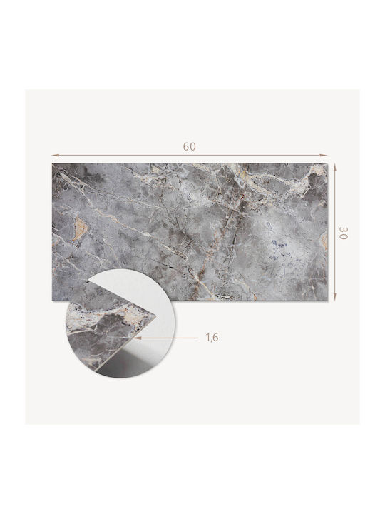 Wall Tile Vinyl Set Natural Stone Design 6x60x30 Cm