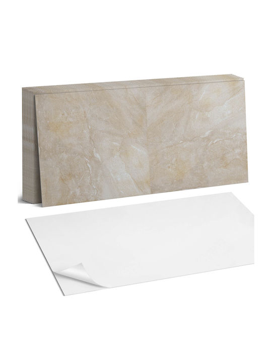 Set de Plăci De Perete Din Vinil Marmură Naturală Nuanțe 10x40x20 Cm