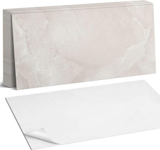 Set Of Tile Stickers Fine Marble Texture 10x40x20 Cm