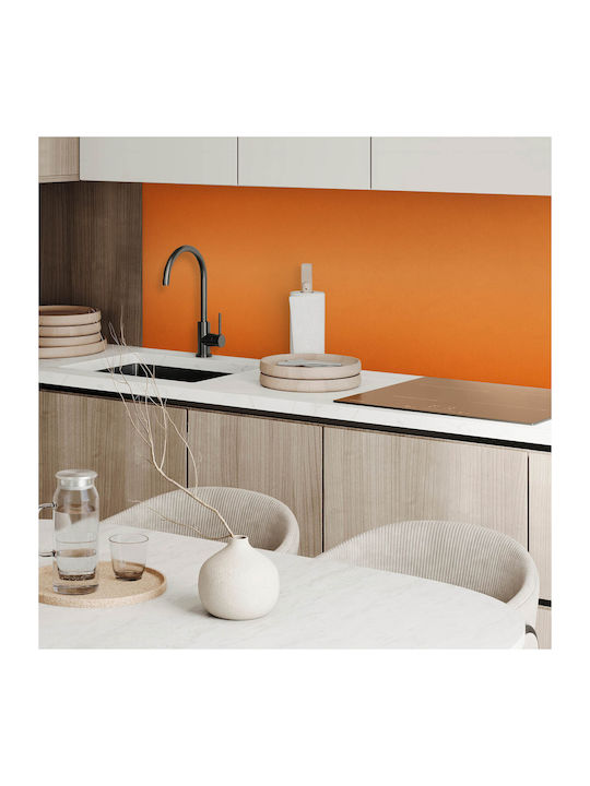 Set Vinyl Kacheln Design Wohnzimmer Wandsticker Orange 4x50x50 cm