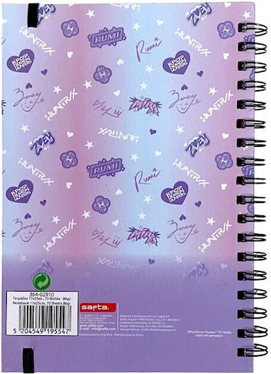 Notebook-Diary with Rubber Band Gim Diary Demon Hunters 364-02910