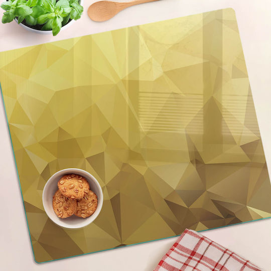Tulup Επιφάνεια Κοπής Γυάλινη Κίτρινη 60x52cm