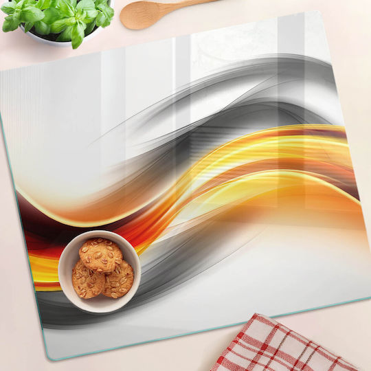 Tulup Glass Yellow Chopping Board 60x52cm
