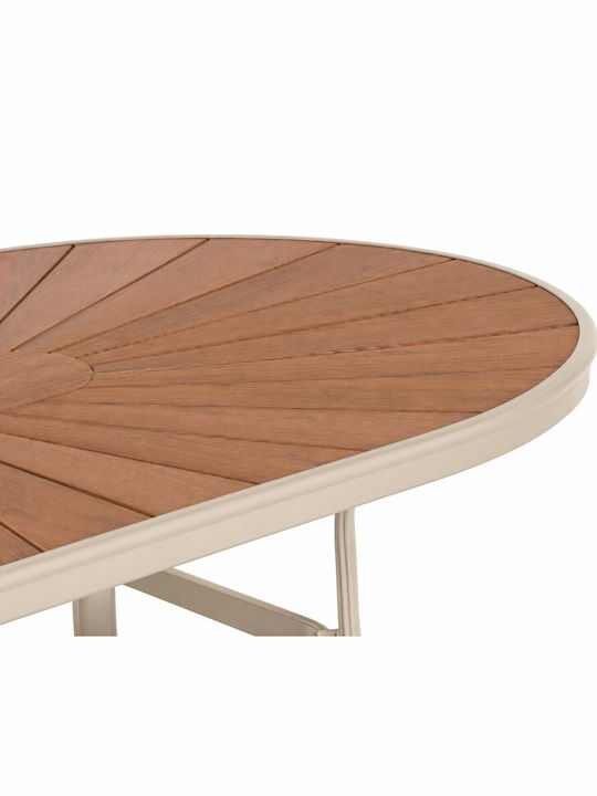 Garten- und Terrassentisch Aluminium Tango Ecru 160x90x73cm