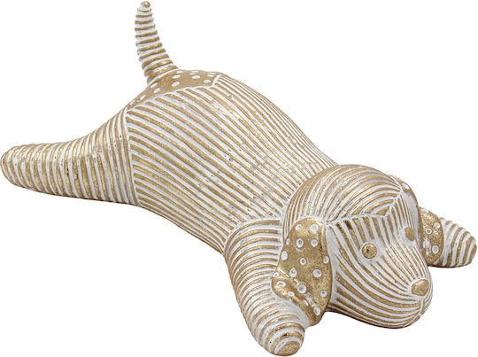 Keskor Figurină Decorativă Câine Din Polirosină 20x13x7.5cm