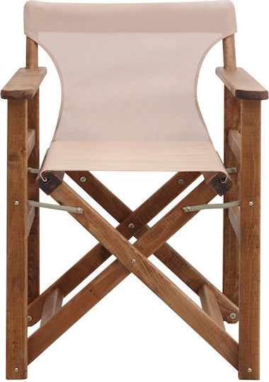 Wooden Director Chair Queen Walnut 61x57x86cm
