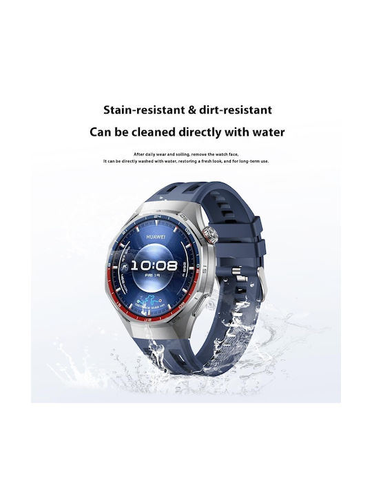 Huawei Watch Ultimate 2/Watch GT Runner 2/Watch GT 6 Pro 46mm Silicone Strap Blue