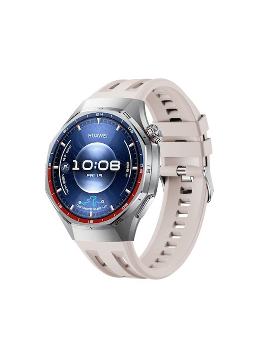 Huawei Watch Ultimate 2/Watch GT Runner 2/Watch GT 6 Pro 46mm Silicone Strap Beige