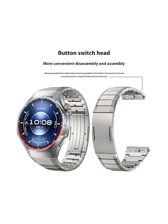 Huawei Watch Ultimate 2/Watch GT Runner 2/Watch GT 6 Pro 46mm Strap Titanium Alloy Titanium Grey